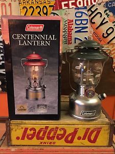 Rare Coleman Centennial Lantern 03/01 Unfired With Box Papers Mint