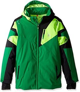 Multicolor (Jungle / Black / Bryte green) (TG. 12 años) Spyder-Leader, giacca da