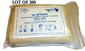 LOT 200  Israeli Triangular Dressing Bandage Medic Trauma Emergency IFAK EMT