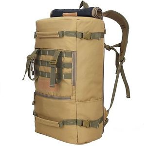 50L LOCALION BH514 Rucksack Travel/Hike/Camp Backpack Sports 15” Pc Bag Khaki