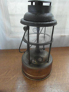 EARLY TYPE PORK PIE TILLEY 246 STORM LAMP with rare durosil glass