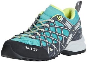 (TG. 42.5) Turchese (8481_Atlantis/Sulphur) Salewa Ws Wildfire, Scarpe da Trekki