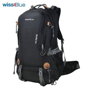 40L Wissblue Rucksack Outdoor Backpack Water-proof Travel Hike Bag Black