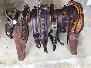 ***Leaders Worldwide Inc*** Leather Pleasure Harness ~ Pony ~Brown/London!