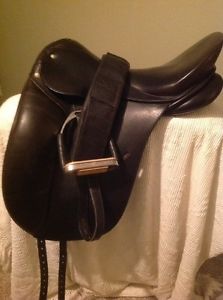 Schleese JES Elite Dressage Saddle 18" Black Hennig Tree Schleese Girth +Extras