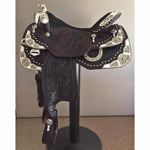 7030-985-DO Dale Chavez Western Show Saddle 16" Dark Oil NEW