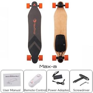 ELECTRIC SKATEBOARD MAX - a Up to 18 mph.