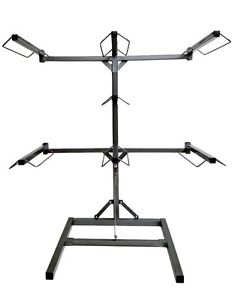 Equiracks Saddle Rack Adjustable Free Stand 7 Arm Steel Gray 7-SR-1907