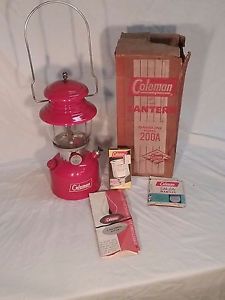 Coleman Lantern  Feb. 1960 , 200 A  Excellent Condition  W / papers, funnel, box