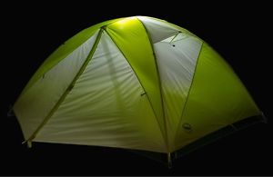 Big Agnes Tumble mtnGLO 3 Person Tent w/ LED Lights! Includes FOOTPRINT & TENT!