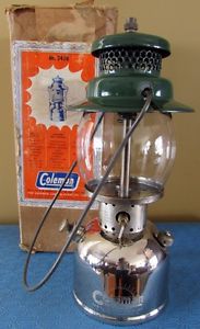 AMAZING RARE COLEMAN CHROME LANTERN MODEL 242 242B ORIGINAL CONDITION 1949 W BOX