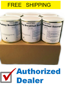 Military Surplus-Freeze Dried Fully Cooked Turkey Breakfast Sausage 6 Cans