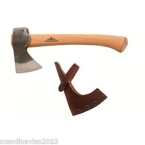 Gransfors Carpenters Swedish Axe 465 + Leather Sheath + Guaranty Sweden Made