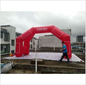 custom made 4 legs Red Inflatable Start Finish Line Arch with certified blower