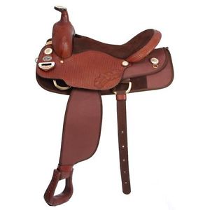 Tough-1 Saddle Western King Series Golden Neutron 15 1/2" Brown KS495