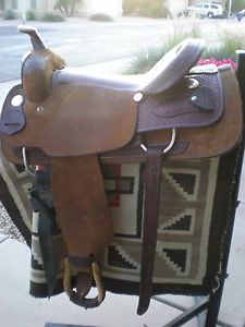 16" BILLY COOK WESTERN CUTTING SADDLE ~ GREENVILLE, TEXAS