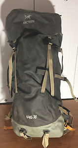 Arcteryx Naos 70 BackPack Hiking Climbing Hiking Kayak Waterproof LARGE Torso