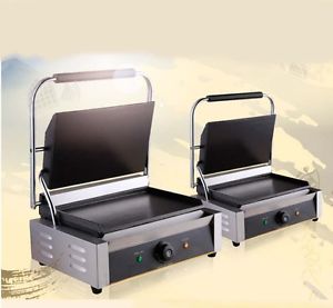 Commercial 2200W Stainless Steel Countertop Hot Plate Pressplate Electric Grill