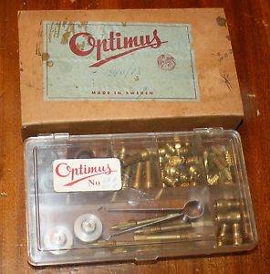 1960s Vintage Optimus stove 111 or 22 NOS original parts kit Made in Sweden