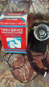 Winchester no 79124 twin service headlight lantern fixt focus flashlight vintage