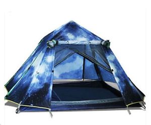 3-4 Persons POP UP 1'S Double Lining Outdoor Waterproof Park Camping Hiking Tent