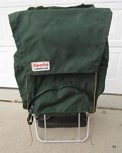 Vintage Alpenlite Green External Frame Backpack Large Hiking Camping Made in USA