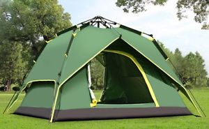 3-4 Persons POP UP 1'S Family Outdoor Waterproof Beach Park Camping Hiking Tent