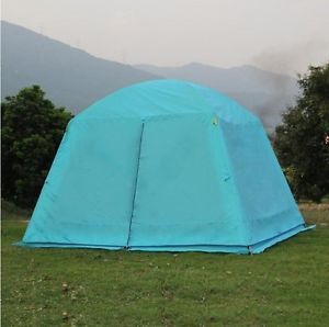 5-8 Persons Outdoor Waterproof Camping Hiking Double Lining Family Cover Tent *