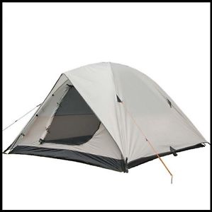 3-4 Persons Camping Hiking Double Lining Tent Outdoor Waterproof Khaki *