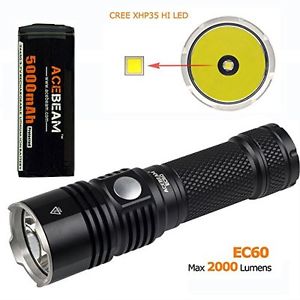 Acebeam ACEBEAM 2000 Lumens EC60 CREE XHP35HI Rechargeable LED Flashlight with