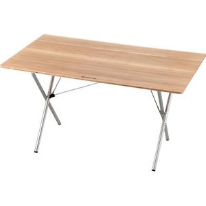 Snow Peak Single Action Table - Bamboo Top Wood/Silver M