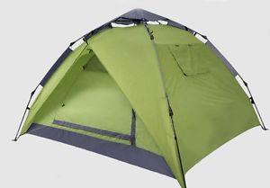 Green 3-4 Persons POP UP Family Outdoor Waterproof Beach Camping Hiking Tent #