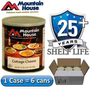 6 #10 Cans Case - Mountain House Cottage Cheese Case - Freeze Dried Food