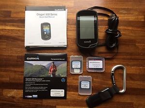 GARMIN OREGON 600 INC FULL UK O/S 1:50K + SNOWDONIA & LAKES 1:25K BOXED