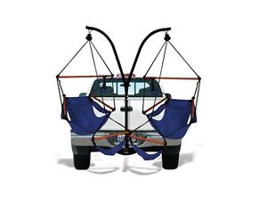 Hammock Trailer Hitch Stand & Cradle Chair Combo Tailgate Camping Outdoor