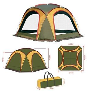 5-8 Persons Green Outdoor Waterproof Beach Camping Hiking Family Cover Tent *