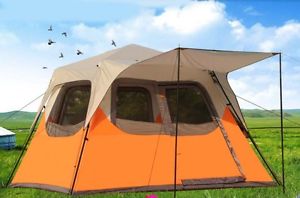 5-8 Persons POP UP Double Lining Family Outdoor Waterproof Camping Hiking Tent #