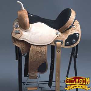 TT203BZ-F HILASON CLASSIC SERIES FLEX-TREE BARREL RACING TRAIL WESTERN SADDLE 17