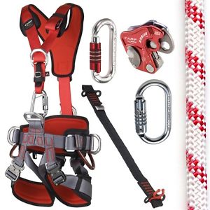 CAMP GT ANSI Fullbody Fall Arrest Rope Access Kit with 150ft ANSI Rope SM to LG