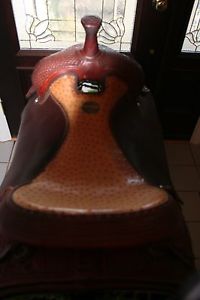 Martin 16" Western Saddle with Ostrich Seat slightly used