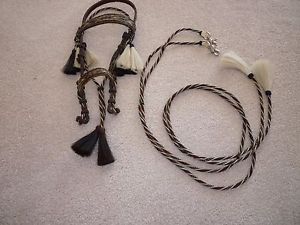 Hitched Horsehair Bridle and Reins