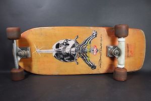 Vtg Powell Peralta Brite Lite Bones Rodriguez Skull Sword Snub Nose Skateboard