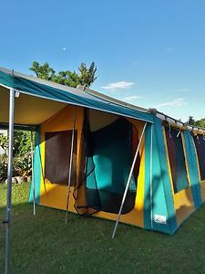 Himalaya bungalow canvas 12 person camping cabin tent 3.8x3.0x2.1m, 12'6''x10ft