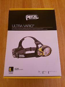 PETZL ULTRA VARIO MULTI-BEAM RECHARGEABLE 520 LUMENS HEADLAMP (E54H) *BNIB*