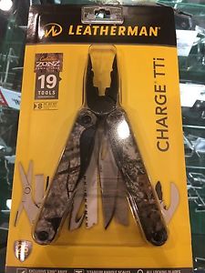 LEATHERMAN Charge TTi Titanium Camo Multi Tool + Sheath, Bit Card, Clip. New NIB