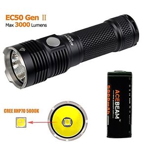 Acebeam ACEBEAM EC50 GEN Ⅱ LED CREE XHP70 5000K Rechargeable Max Output