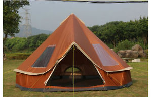 5-8 Persons Yellow Pop Up 1's Waterproof Outdoor Camping Hiking Tent @