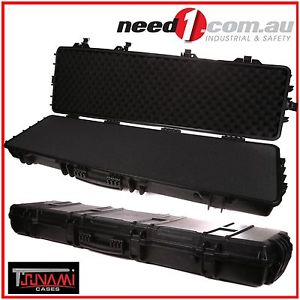 TSUNAMI Hunting Rifle Shot Gun Carry Case 139 x 39 x 15cm Waterproof Hard PVC