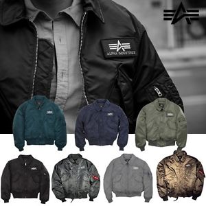 Alpha Industries Giacca Uomo CWU 45 Men giacca Bomber Aviatore S M L XL XXL 3XL