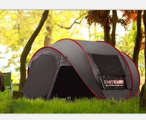 5 Persons Dark Grey Camping Hiking Tent 1'S Outdoor Waterproof *